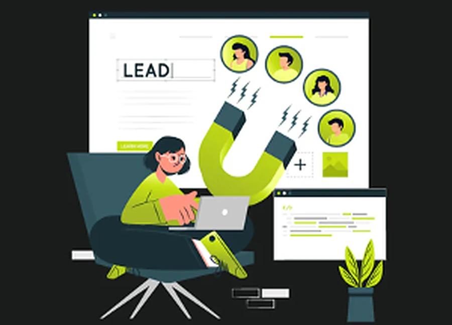 Practical lead generation demo illustration